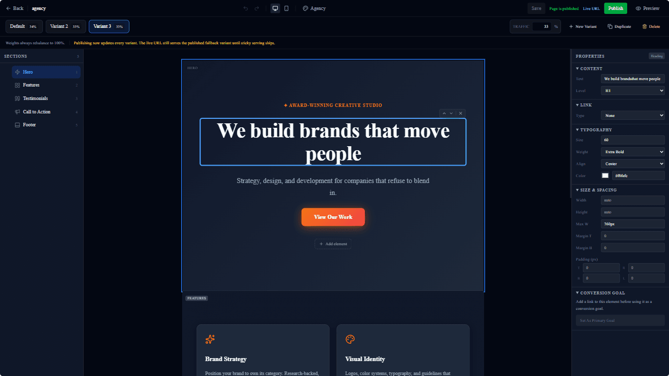 PageForge screenshot